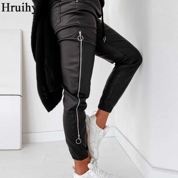 pants women zipper design drawstring ruched pu mid pants fashion female long trousers autumn black casual streetwear women 211006, Black;white
pants women zipper design drawstring ruched pu mid pants fashion female long trousers autumn black casual streetwear women 211006, Black;white