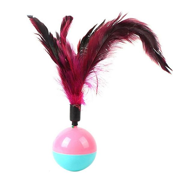 cat toys legendog 1pc faux feather ball toy interactive tumbler kitten pet supplies accessories random color
cat toys legendog 1pc faux feather ball toy interactive tumbler kitten pet supplies accessories random color