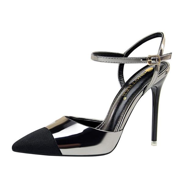 dress shoes women sandals fashion professional ol women's thin heels high hollow colouring pointed, Black
dress shoes women sandals fashion professional ol women's thin heels high hollow colouring pointed, Black