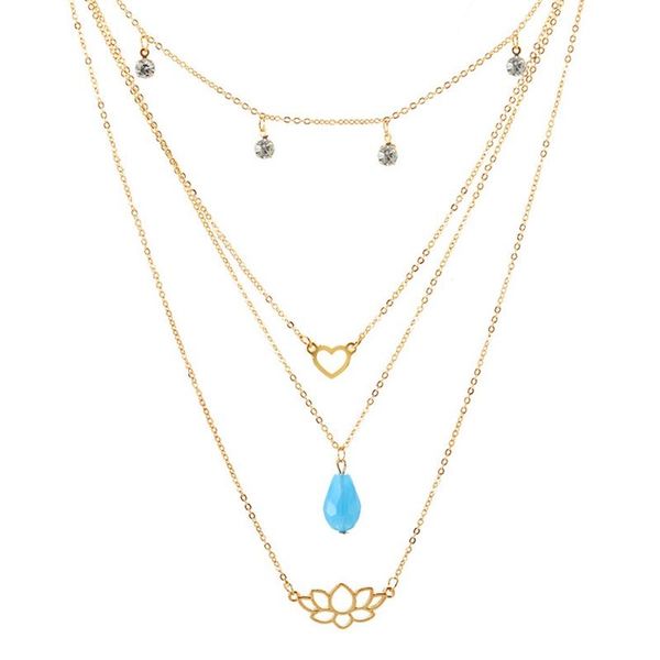 bohemia crystal natural stone pendant necklace boho multi layer flower heart for women fashion jewelry necklaces, Silver
bohemia crystal natural stone pendant necklace boho multi layer flower heart for women fashion jewelry necklaces, Silver