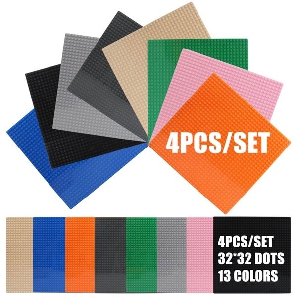4pcs classic base plates 13 colors compatible 32*32 city building blocks construction toys baseplates for children dots juguetes 1008
4pcs classic base plates 13 colors compatible 32*32 city building blocks construction toys baseplates for children dots juguetes 1008