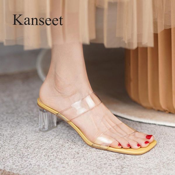 slippers kanseet transparent thick high heels square toe women slipper slides shoes 2021 summer ladies footwear blue big size 43, Black
slippers kanseet transparent thick high heels square toe women slipper slides shoes 2021 summer ladies footwear blue big size 43, Black