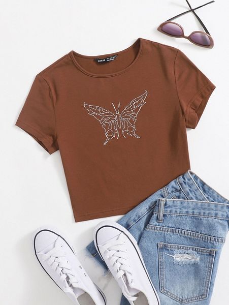 rhinestone butterfly front w5wa#, White
rhinestone butterfly front w5wa#, White