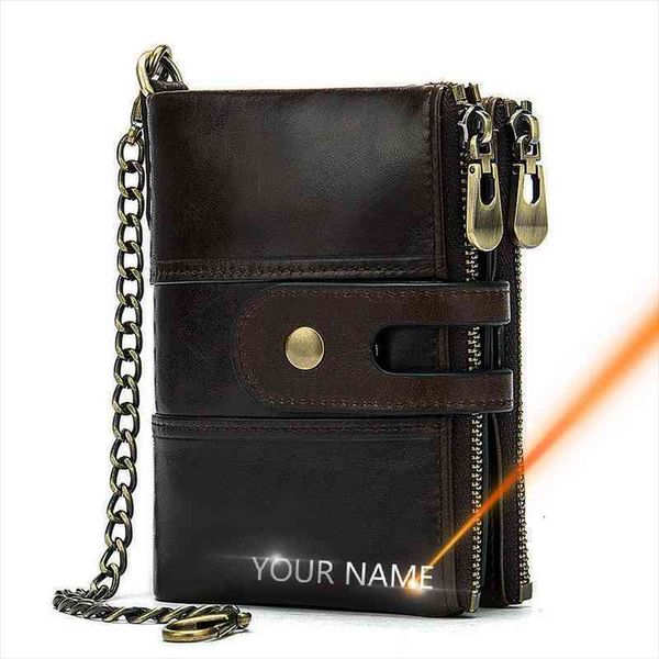 men wallets anti theft chain name engraving zipper male purse 100% genuine leather vintage wallet, Red;black
men wallets anti theft chain name engraving zipper male purse 100% genuine leather vintage wallet, Red;black