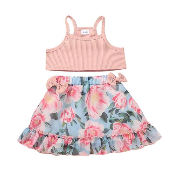 clothing sets 2pcs toddler summer outfit, solid color sleeveless vest + floral lined short skirt for girls, 6 months to 3 years, White
clothing sets 2pcs toddler summer outfit, solid color sleeveless vest + floral lined short skirt for girls, 6 months to 3 years, White