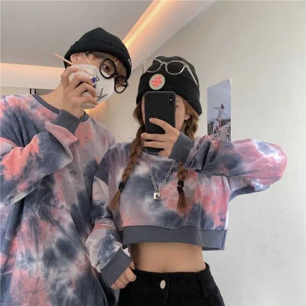 new cotton spring and autumn high street tie dyed gradual change sweater for women street lovers, Black
new cotton spring and autumn high street tie dyed gradual change sweater for women street lovers, Black