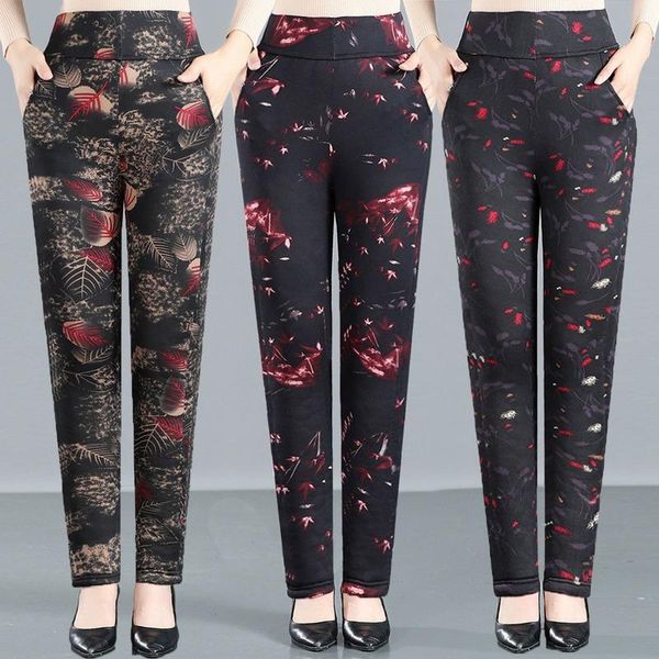 women's pants & capris winter warm women down cotton plus size thermal trousers thicken female slim print high waist straight y210, Black;white
women's pants & capris winter warm women down cotton plus size thermal trousers thicken female slim print high waist straight y210, Black;white