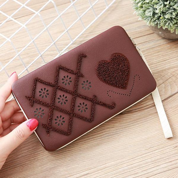 wallets style towel embroidery women's wallet long heart japanese korean container handbag mobile phone bag purse, Red;black
wallets style towel embroidery women's wallet long heart japanese korean container handbag mobile phone bag purse, Red;black