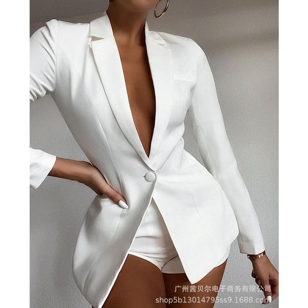 women's tracksuits wepbel women sets autumn long sleeve cardigan blazer shorts solid 2 piece set lady casual short suits, Gray
women's tracksuits wepbel women sets autumn long sleeve cardigan blazer shorts solid 2 piece set lady casual short suits, Gray