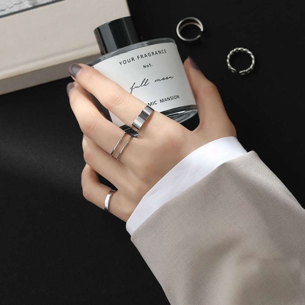 version chaoren korean 925 sier ring, women's simple smooth thai wide open joint index finger ring jewelry, Silver
version chaoren korean 925 sier ring, women's simple smooth thai wide open joint index finger ring jewelry, Silver