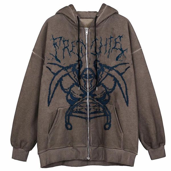 women's hoodies & sweatshirts streetwear women clothes print jacket coat goth harajuku y2k punk for teens outwear sweatshirt, Black
women's hoodies & sweatshirts streetwear women clothes print jacket coat goth harajuku y2k punk for teens outwear sweatshirt, Black