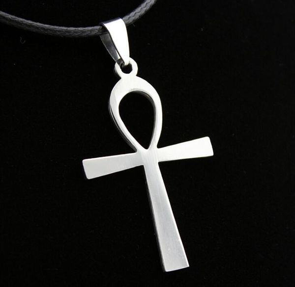 fashion men and women stainless steel anka pendant titanium jewelry choice bead necklace leather rope cross chain, Silver
fashion men and women stainless steel anka pendant titanium jewelry choice bead necklace leather rope cross chain, Silver