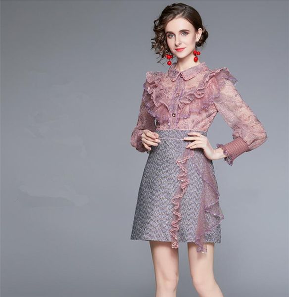 casual dresses luxury fashion autumn party dress design women pink mesh ruffles patchwork beaded button embroidery lantern sleeve vestidos, Black;gray
casual dresses luxury fashion autumn party dress design women pink mesh ruffles patchwork beaded button embroidery lantern sleeve vestidos, Black;gray