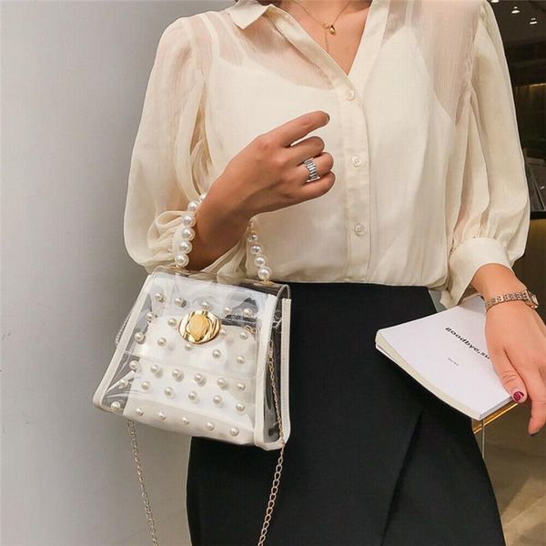 fashion casual women transparent pvc clear pearl jelly travel bag tote handbag messenger duffel bags
fashion casual women transparent pvc clear pearl jelly travel bag tote handbag messenger duffel bags