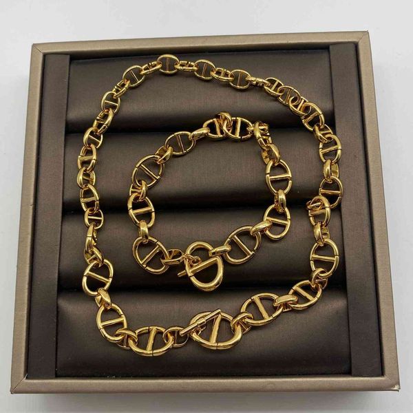 factory specials aa new ins cool metal style blogger's same pig nose necklace bracelet made of brass, Black
factory specials aa new ins cool metal style blogger's same pig nose necklace bracelet made of brass, Black