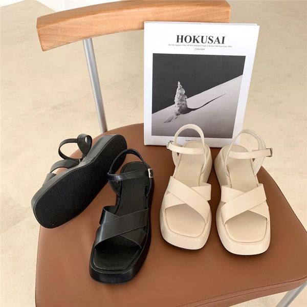 sandals boussac buckle strap chunky heel platform women cross summer beach sports wedges shoes, Black
sandals boussac buckle strap chunky heel platform women cross summer beach sports wedges shoes, Black