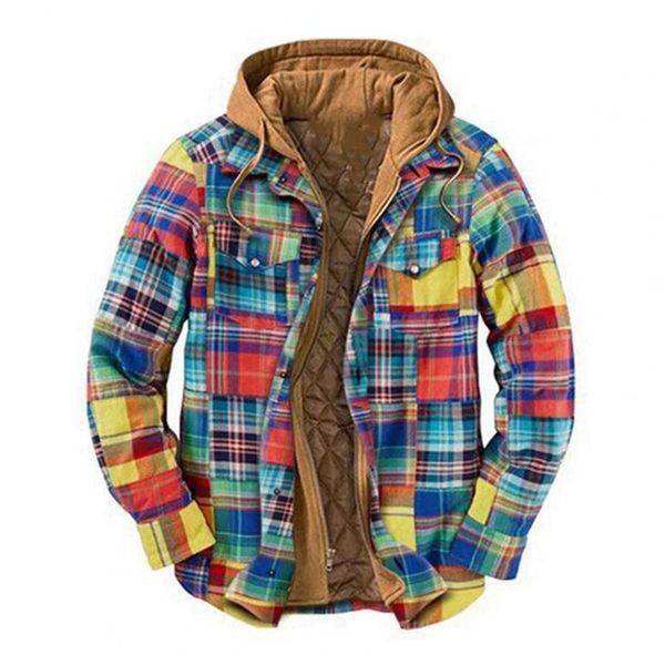 men's jackets mens autumn winter jacket harajuku plaid hooded zipper long sleeve basic casual shirt european american size m-4xl, Black;brown
men's jackets mens autumn winter jacket harajuku plaid hooded zipper long sleeve basic casual shirt european american size m-4xl, Black;brown