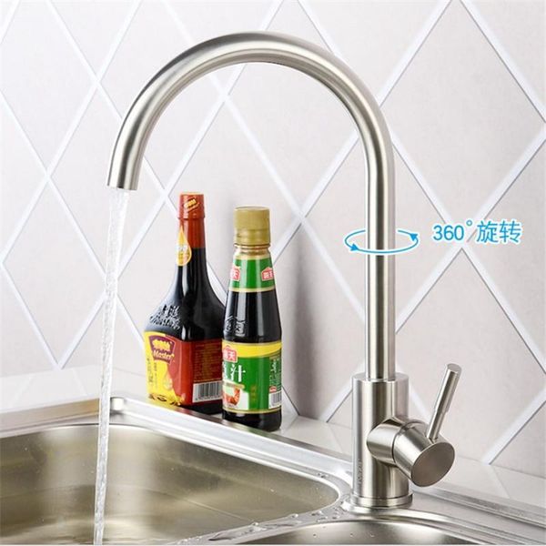 bathroom sink faucets 304 stainless steel faucet kitchen and cold single-spinning brushed
bathroom sink faucets 304 stainless steel faucet kitchen and cold single-spinning brushed