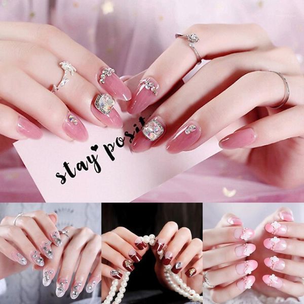 24pcs false nails long full size tips for extensions pink crystal pearls fake with 2g glue girls women1, Red;gold
24pcs false nails long full size tips for extensions pink crystal pearls fake with 2g glue girls women1, Red;gold