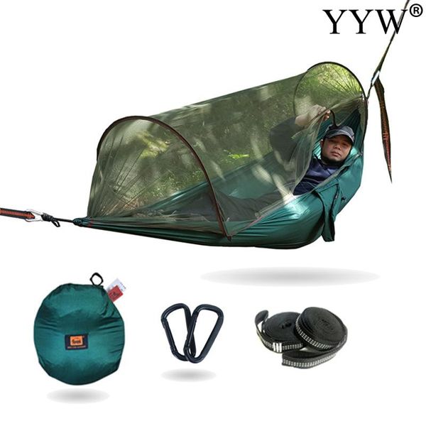 1-2 person portable outdoor camping hammock with mosquito net high strength parachute fabric hanging bed hunting sleeping swing tents and sh
1-2 person portable outdoor camping hammock with mosquito net high strength parachute fabric hanging bed hunting sleeping swing tents and sh