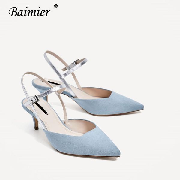sandals baimier summer blue high heels women flock pointed toe kitten pumps fashion party dress shoes woman1, Black
sandals baimier summer blue high heels women flock pointed toe kitten pumps fashion party dress shoes woman1, Black