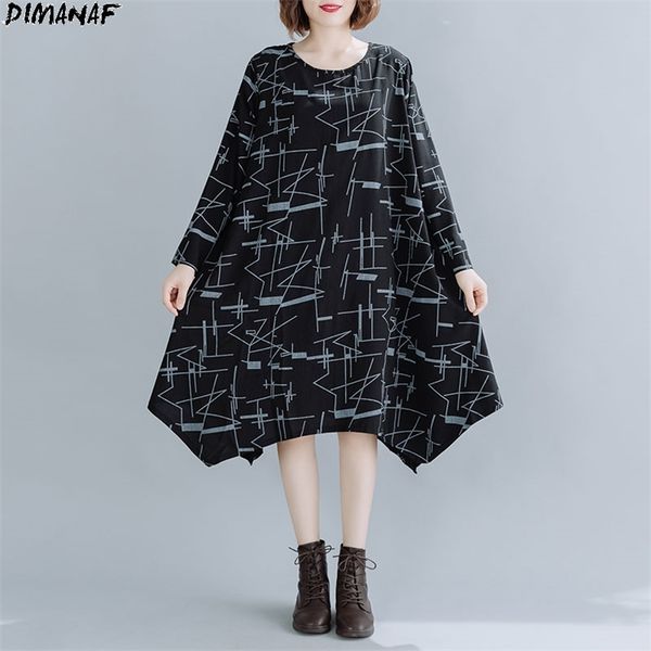 plus size autumn style dress women female pattern print linen loose asymmetrical hems o-neck casual 210531, Black;gray
plus size autumn style dress women female pattern print linen loose asymmetrical hems o-neck casual 210531, Black;gray