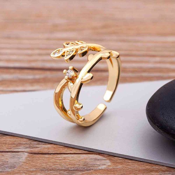 love ring luxury copper zircon gold color leaves shape opening rings for woman fashion design gothic finger jewelry wedding party gifts, Slivery;golden
love ring luxury copper zircon gold color leaves shape opening rings for woman fashion design gothic finger jewelry wedding party gifts, Slivery;golden