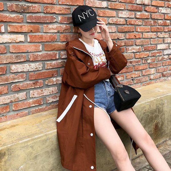 women's trench coats fashion office lady hoodie coat for women loose full sleeve long solid ladies windbreaker v-neck designer fall, Tan;black
women's trench coats fashion office lady hoodie coat for women loose full sleeve long solid ladies windbreaker v-neck designer fall, Tan;black