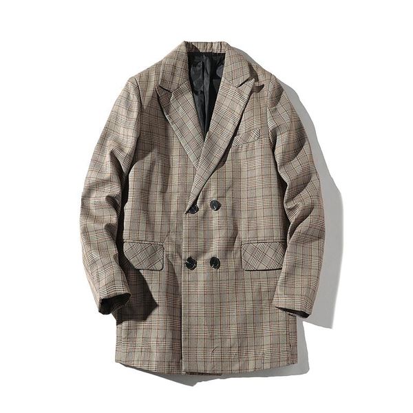 men's suits & blazers 2021 autumn vestidos de novia plaid men khaki blazer homme slim fit business veste costume office check jacket, White;black
men's suits & blazers 2021 autumn vestidos de novia plaid men khaki blazer homme slim fit business veste costume office check jacket, White;black