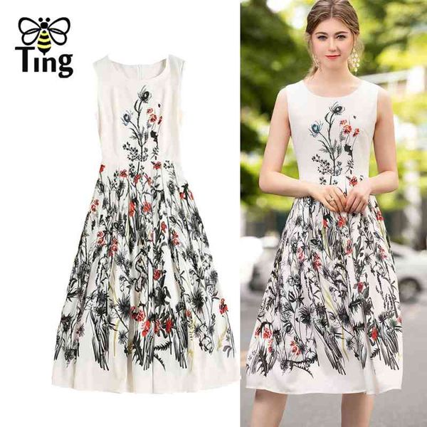 summer design vintage elegant floral print women knee length dress casual sleveless street fashion chic vestidos za 210513, Black;gray
summer design vintage elegant floral print women knee length dress casual sleveless street fashion chic vestidos za 210513, Black;gray