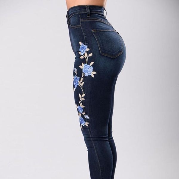spring summer high waist women jean skinny push up large size stretch plus female embroidered pencil, Blue
spring summer high waist women jean skinny push up large size stretch plus female embroidered pencil, Blue