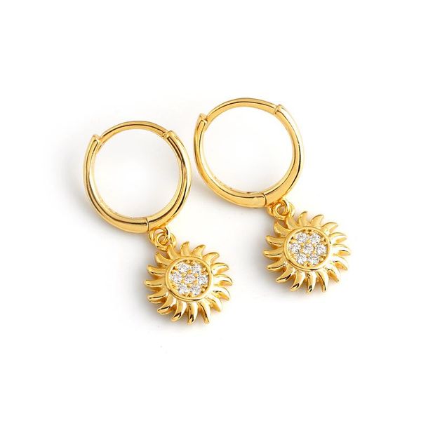 hoop & huggie 18k gold 100% authentic 925 sterling silver cz zircon + sun flower earrings trend jewelry ce119, Golden;silver
hoop & huggie 18k gold 100% authentic 925 sterling silver cz zircon + sun flower earrings trend jewelry ce119, Golden;silver