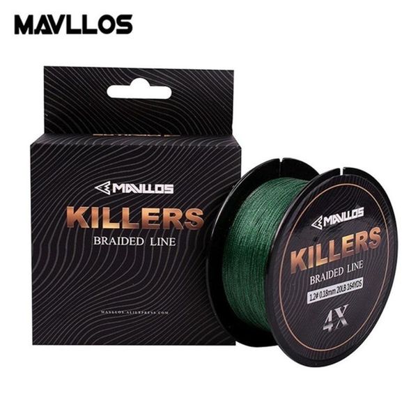 mavllos killers 220m 4 strands braided fishing line weave 4-80lb super strong low memory saltwater multifilament braid
mavllos killers 220m 4 strands braided fishing line weave 4-80lb super strong low memory saltwater multifilament braid