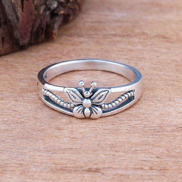 band ring exquisite simple silver butterfly copper plated daily jewelry women's
band ring exquisite simple silver butterfly copper plated daily jewelry women's