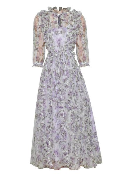 casual dresses est 2021 designer runway stand collar three-quarter sleeve mesh hollow floral dress, Black;gray
casual dresses est 2021 designer runway stand collar three-quarter sleeve mesh hollow floral dress, Black;gray