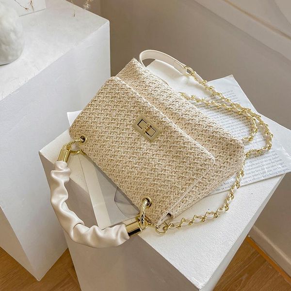 niche design senior bag female summer fashion portable straw woven messenger chain square shoulder width: 22cm bags
niche design senior bag female summer fashion portable straw woven messenger chain square shoulder width: 22cm bags