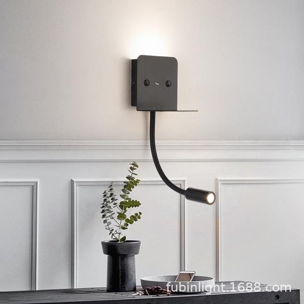 wall lamp modern led bedroom light with shelf usb charger bathroom reading background night zm111205
wall lamp modern led bedroom light with shelf usb charger bathroom reading background night zm111205