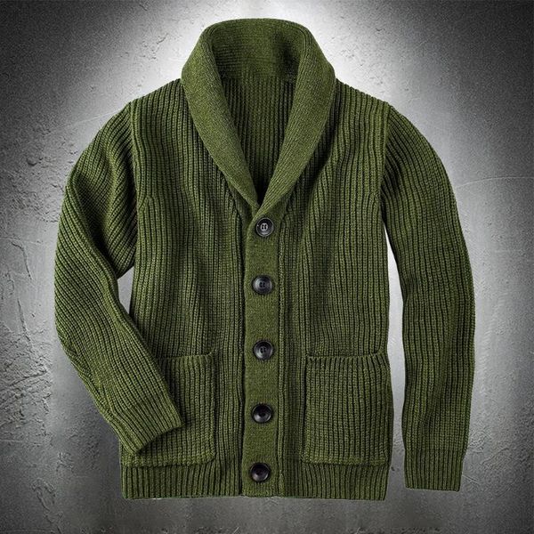 men's sweaters army green cardigan sweater men coat extra coarse wool thicken warm casual fashion clothing button up, White;black
men's sweaters army green cardigan sweater men coat extra coarse wool thicken warm casual fashion clothing button up, White;black