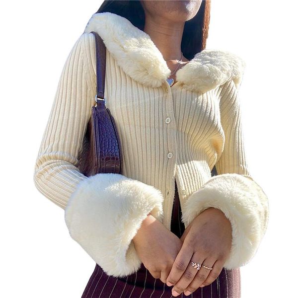 women's jackets xingqing women sweater cardigan winter streetwear casual chic korean fashion knit jacket long sleeve female coats, Black;brown
women's jackets xingqing women sweater cardigan winter streetwear casual chic korean fashion knit jacket long sleeve female coats, Black;brown