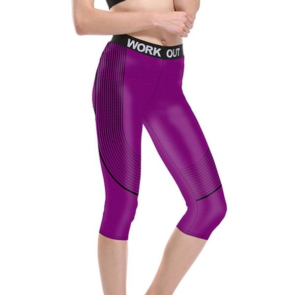 women's leggings women black stripe on purple fitness quick dry workout high waist knee length aerobic exercise pants full size
women's leggings women black stripe on purple fitness quick dry workout high waist knee length aerobic exercise pants full size
