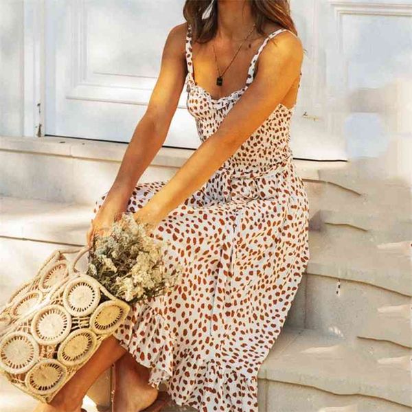 summer long boho beach casual retro dress womens vintage leopard print dress womens sling ruffled sleeveless 210508, Black;gray
summer long boho beach casual retro dress womens vintage leopard print dress womens sling ruffled sleeveless 210508, Black;gray
