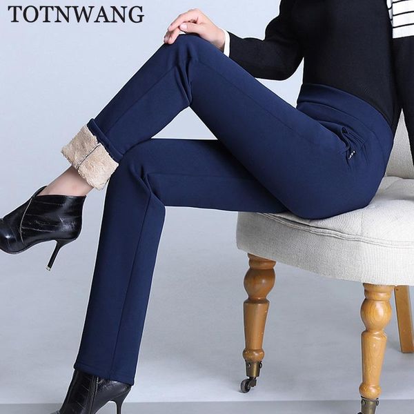 women's pants & capris totnwang women winter cashmere trousers 2021 casual elastic high waist straight pant korean slim female plus siz, Black;white
women's pants & capris totnwang women winter cashmere trousers 2021 casual elastic high waist straight pant korean slim female plus siz, Black;white