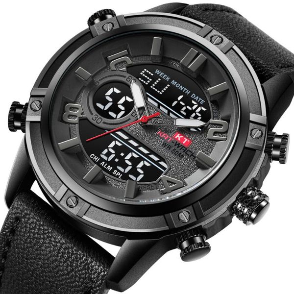 kt1807 men sports double machine core watch waterproof luminous quartz creative watches wristwatches, Slivery;brown
kt1807 men sports double machine core watch waterproof luminous quartz creative watches wristwatches, Slivery;brown