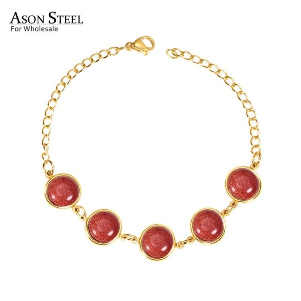link, chain asonsteel retro bracelet stainless steel red/bule/green marble gold/silver-color fine jewelry gift, Black
link, chain asonsteel retro bracelet stainless steel red/bule/green marble gold/silver-color fine jewelry gift, Black