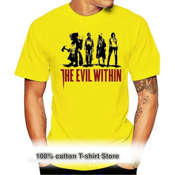 men's t-shirts men tshirt the evil within t shirt women t-shirt tees top, White;black