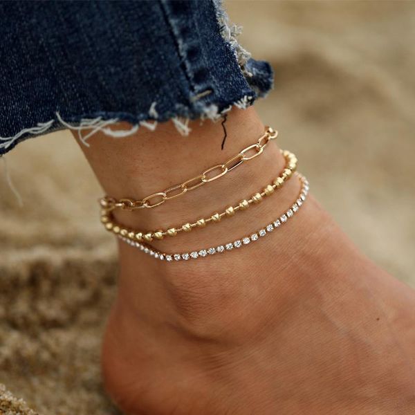 anklets modyle vintage crystal chain set for women punk fashion gold color beads ankle bracelet jewelry, Red;blue
anklets modyle vintage crystal chain set for women punk fashion gold color beads ankle bracelet jewelry, Red;blue