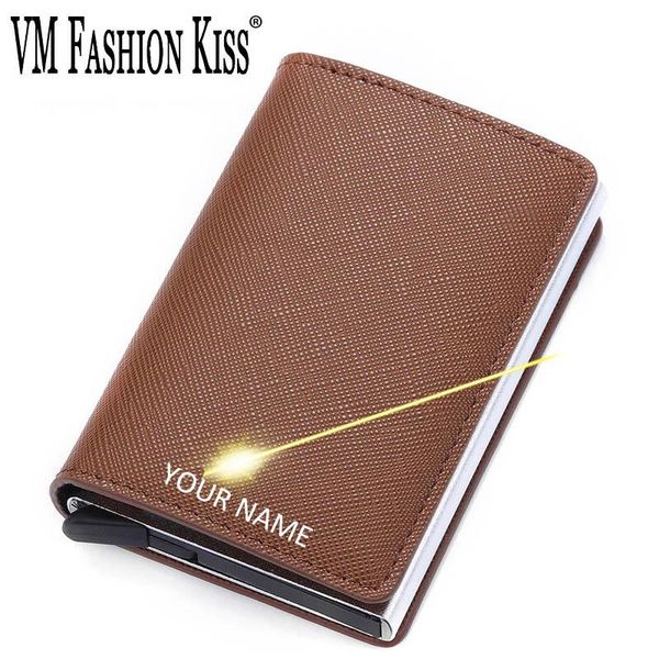 card holders vm fashion kiss 2021 rfid business wallet holder id aluminium case mini women metal box wallets, Brown;gray
card holders vm fashion kiss 2021 rfid business wallet holder id aluminium case mini women metal box wallets, Brown;gray
