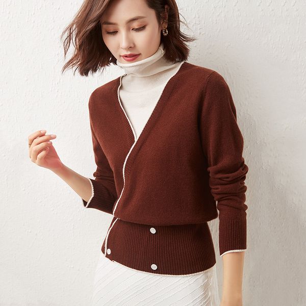 women's sweaters sweater winter, casual wool with high stitching, plus size, two pieces of cashmere, White;black
women's sweaters sweater winter, casual wool with high stitching, plus size, two pieces of cashmere, White;black