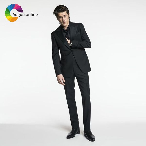 men's suits & blazers black men wedding groom tuxedos formal business wear 2 pieces (jacket+pants) slim fit bridegroom blazer fmev, White;black
men's suits & blazers black men wedding groom tuxedos formal business wear 2 pieces (jacket+pants) slim fit bridegroom blazer fmev, White;black