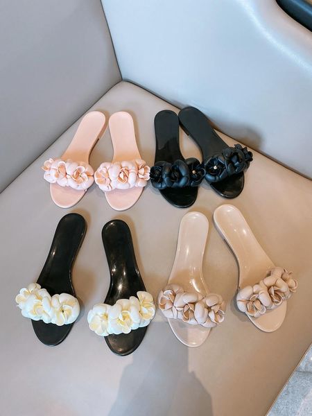 classic camellia flat gel shoes c style women's slippers summer fashion plastic sandals beach, Black
classic camellia flat gel shoes c style women's slippers summer fashion plastic sandals beach, Black